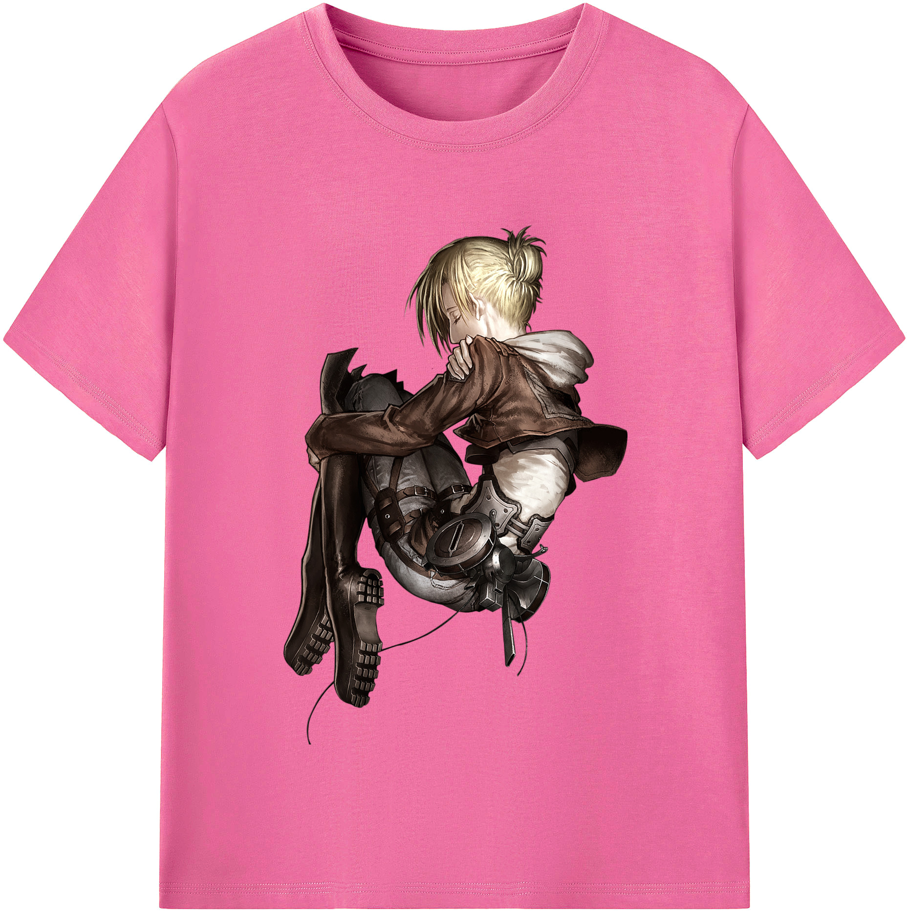 （画像用） 進撃の巨人 アニ・レオンハート Attack on Titan Annie Leonhart レディースカジュアルプリントTシャツ（綿100％）